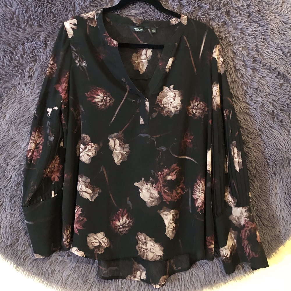 Vera Wang Floral Blouse